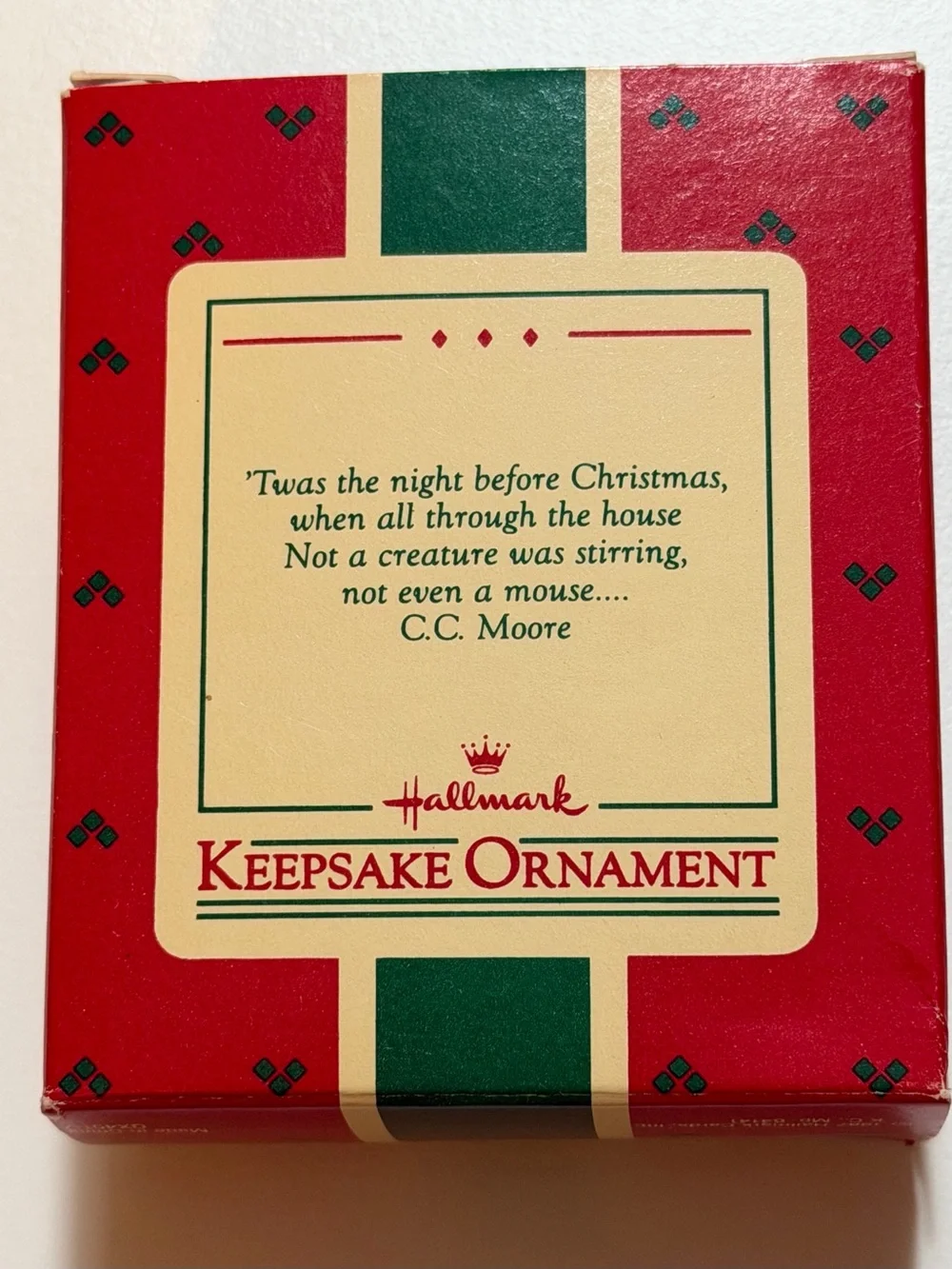 Vtg 1987 Hallmark Keepsake Ornament Night Before Christmas Sleeping Mouse QX4517